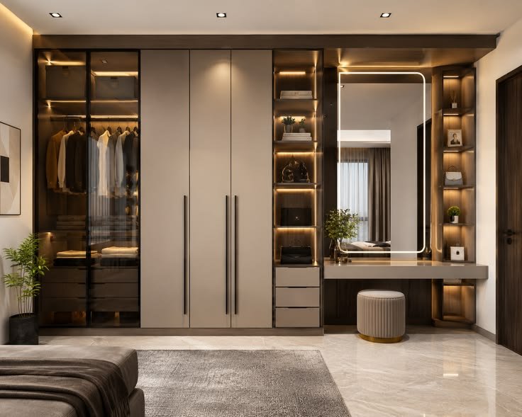 Floor-to-Ceiling Sliding Wardrobe